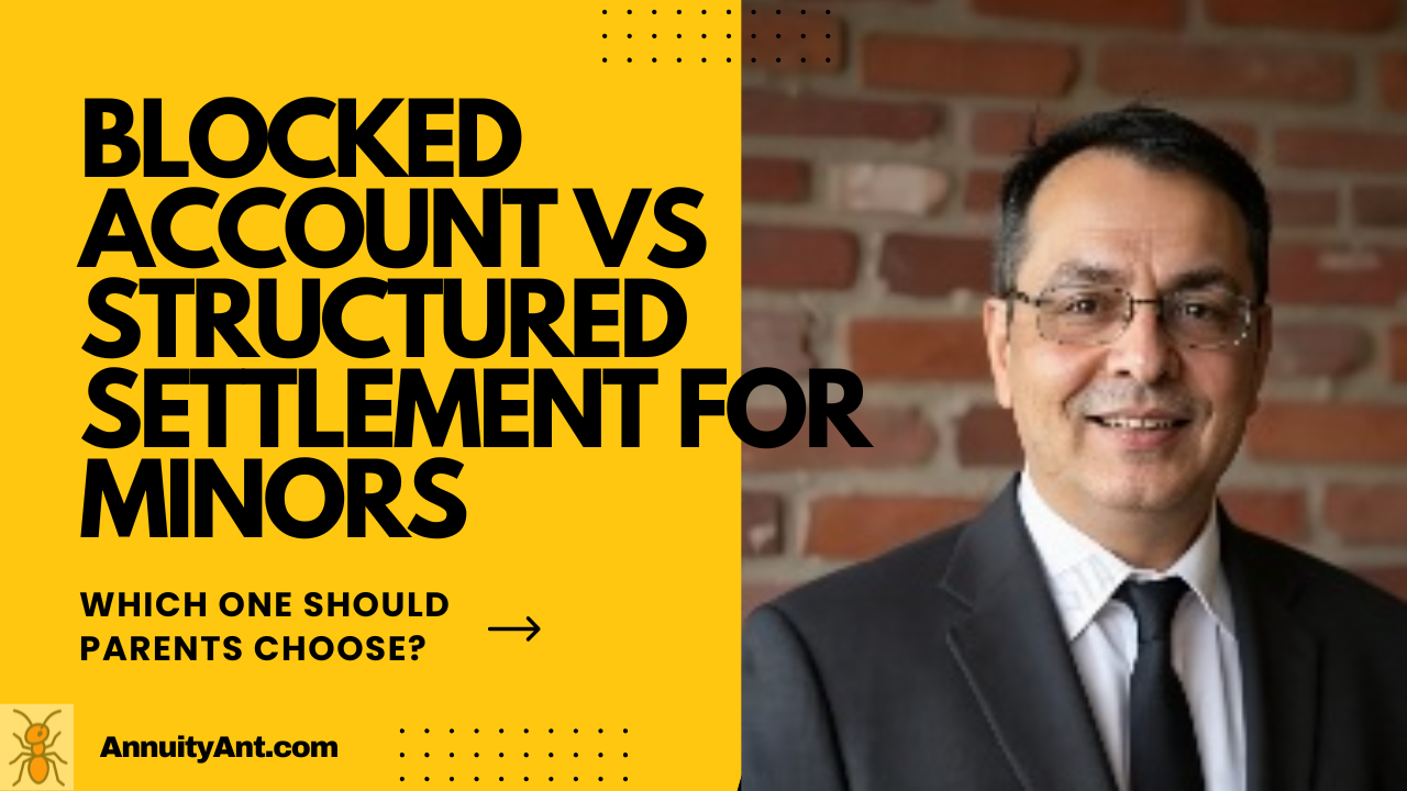 The featured image for the article blocked account vs structured settlement for minors